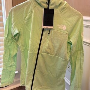 The North Face Women Summit FUTUREFLEECE Full Zip Hoodie XL Patina Green New